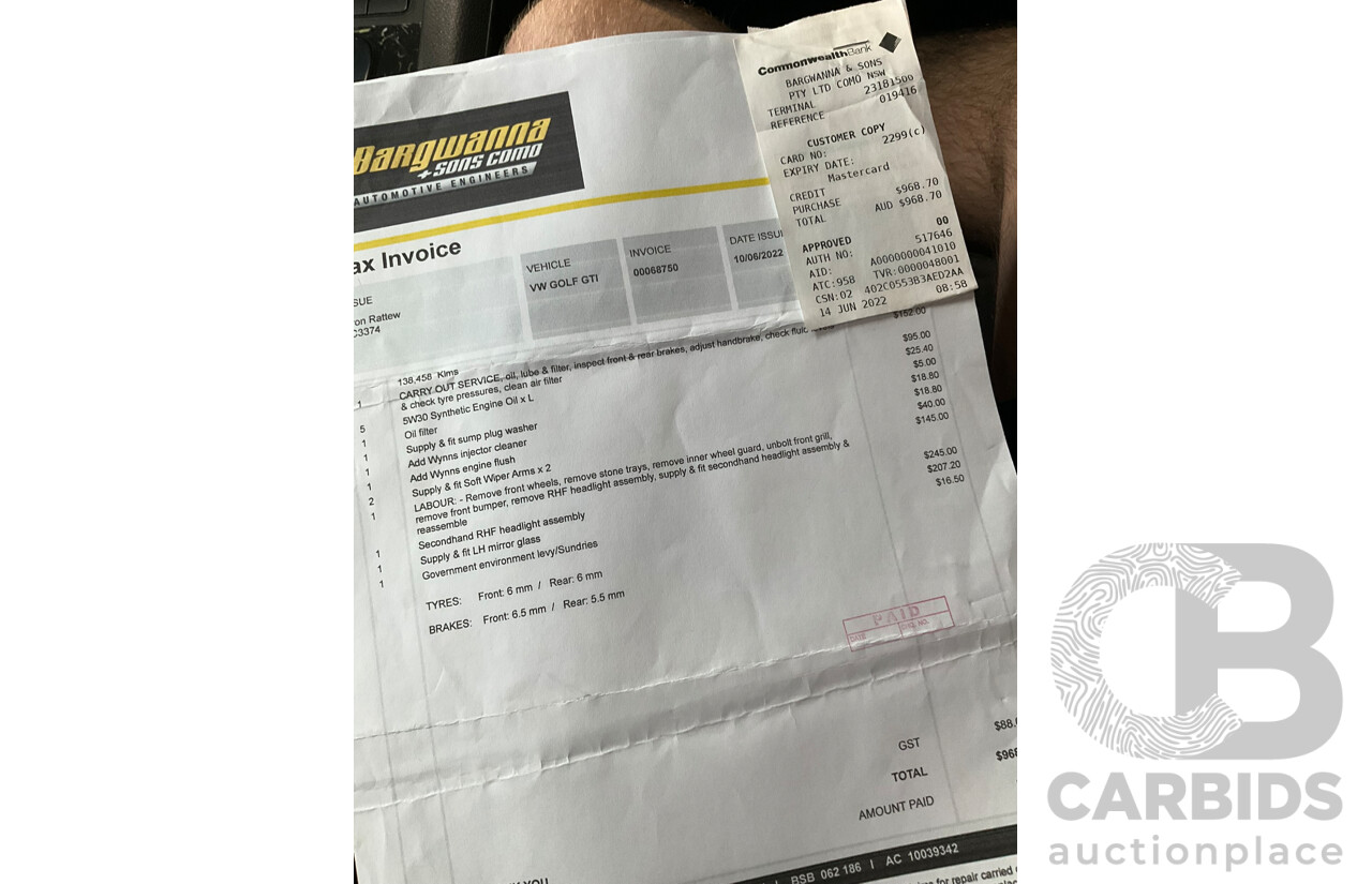 6/2009 Volkswagen Golf GTi 1K MY09 5d Hatchback Candy White Turbo 2.0L