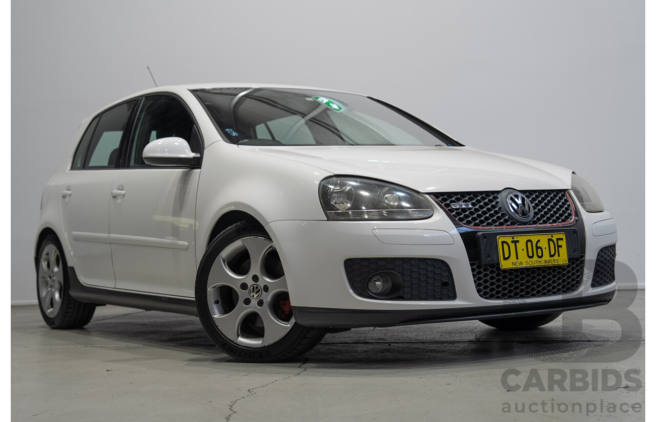 6/2009 Volkswagen Golf GTi 1K MY09 5d Hatchback Candy White Turbo 2.0L