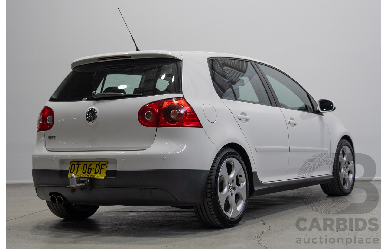 6/2009 Volkswagen Golf GTi 1K MY09 5d Hatchback Candy White Turbo 2.0L