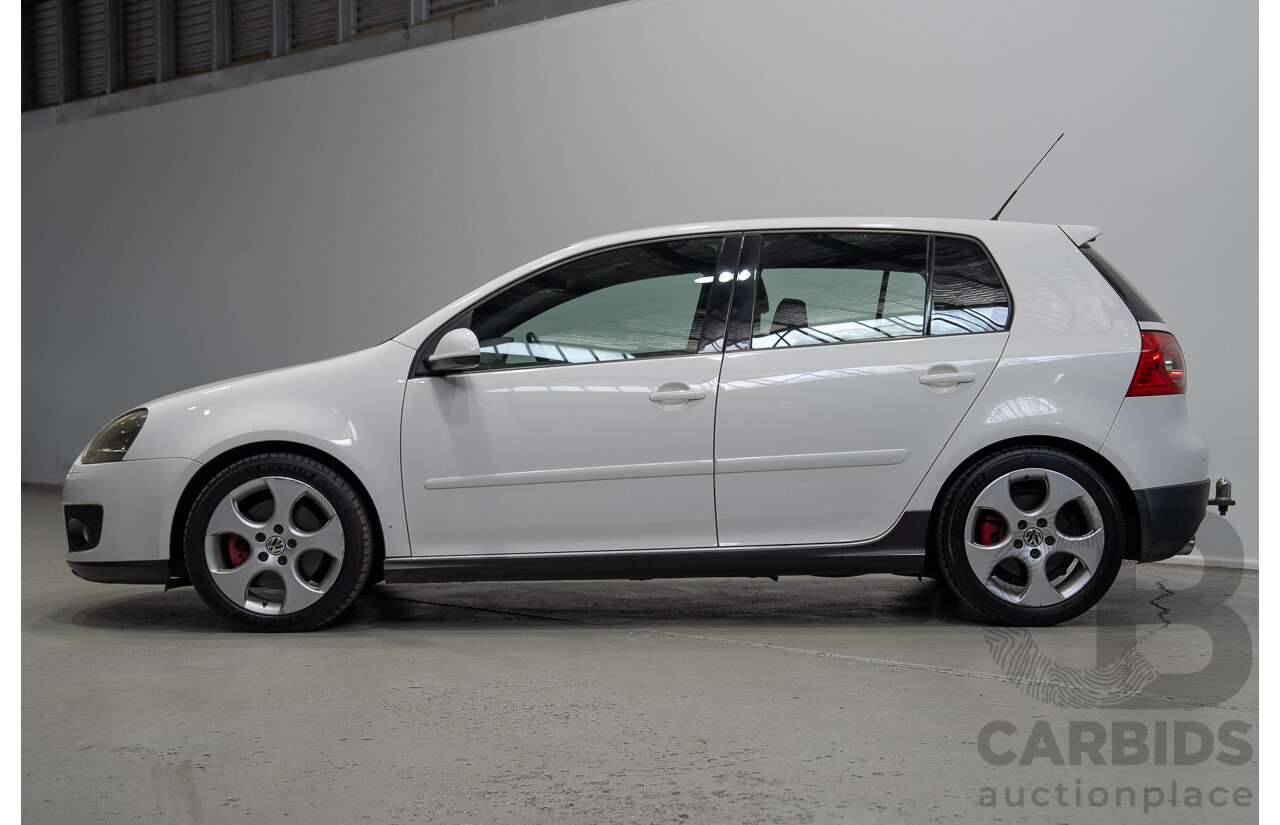 6/2009 Volkswagen Golf GTi 1K MY09 5d Hatchback Candy White Turbo 2.0L
