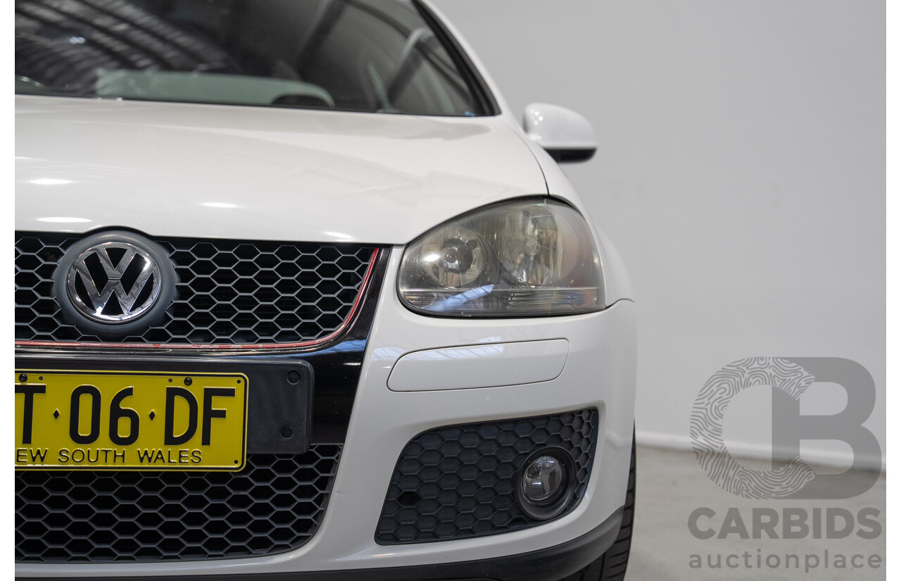 6/2009 Volkswagen Golf GTi 1K MY09 5d Hatchback Candy White Turbo 2.0L