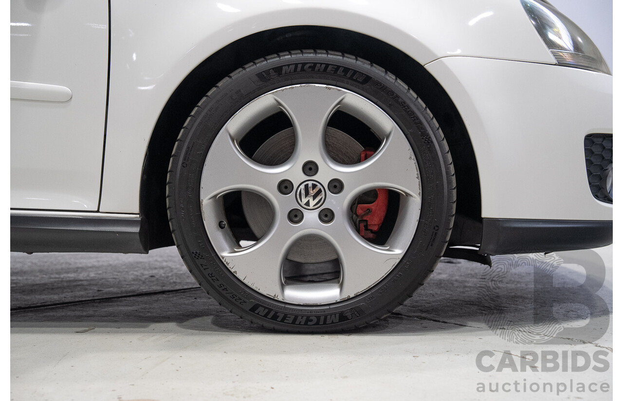 6/2009 Volkswagen Golf GTi 1K MY09 5d Hatchback Candy White Turbo 2.0L