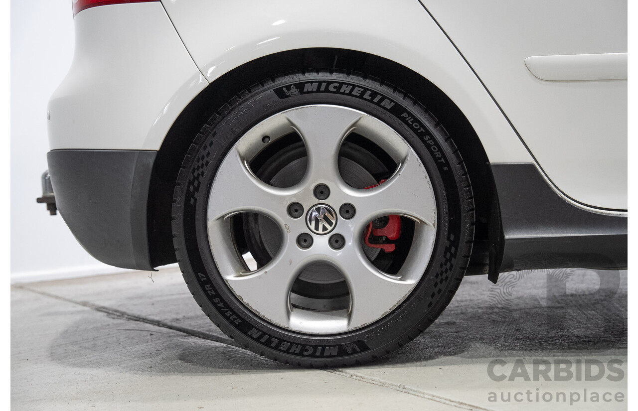6/2009 Volkswagen Golf GTi 1K MY09 5d Hatchback Candy White Turbo 2.0L