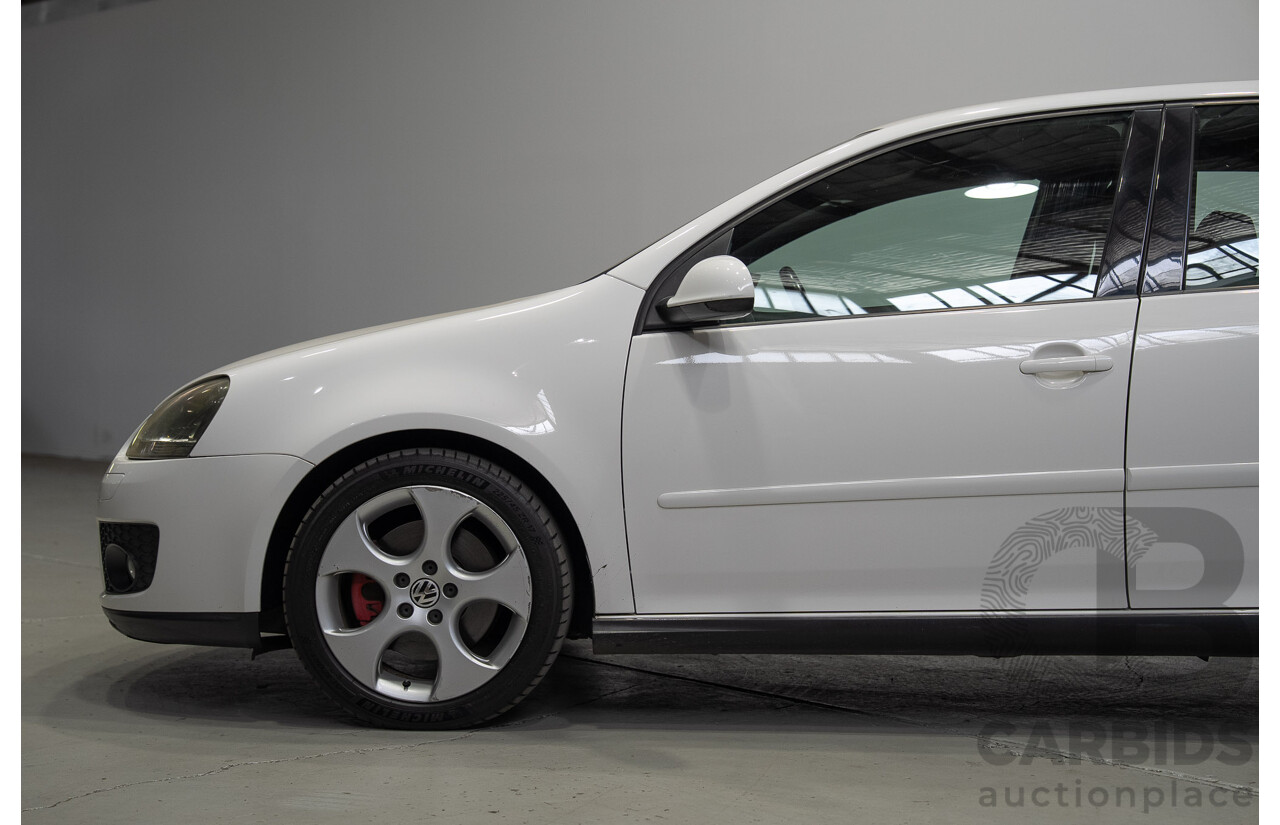 6/2009 Volkswagen Golf GTi 1K MY09 5d Hatchback Candy White Turbo 2.0L
