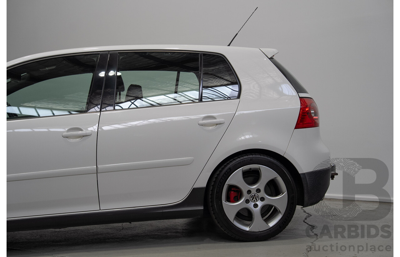 6/2009 Volkswagen Golf GTi 1K MY09 5d Hatchback Candy White Turbo 2.0L