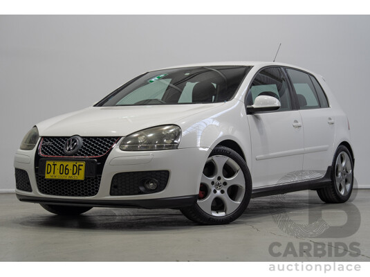 6/2009 Volkswagen Golf GTi 1K MY09 5d Hatchback Candy White Turbo 2.0L