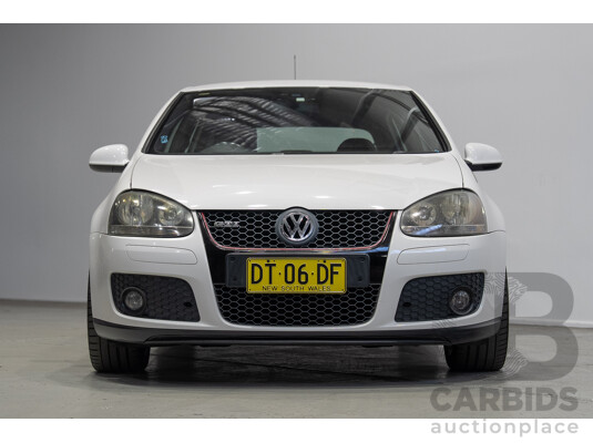 6/2009 Volkswagen Golf GTi 1K MY09 5d Hatchback Candy White Turbo 2.0L