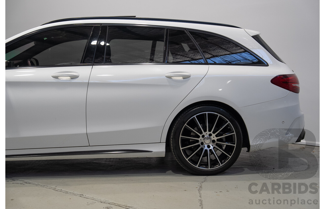 04/2015 Mercedes-Benz C200 205 4d Wagon Polar White 2.0L