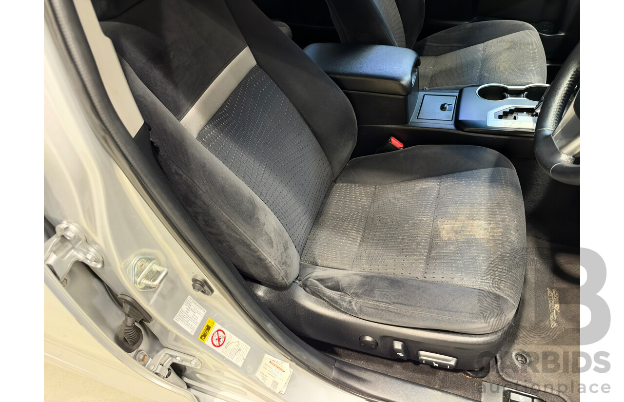 11/2013 Toyota Camry Atara S ASV50R 4d Sedan Silver Or Chrome 2.5L