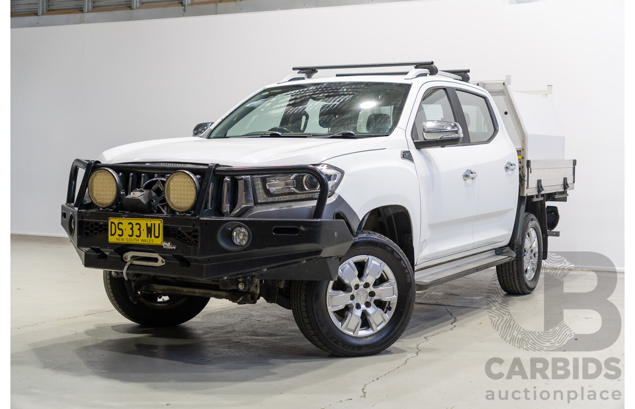05/2018 LDV T60 Luxe (4x4) SK8C 4d Double Cab Utility Blanc White Turbo Diesel 2.8L