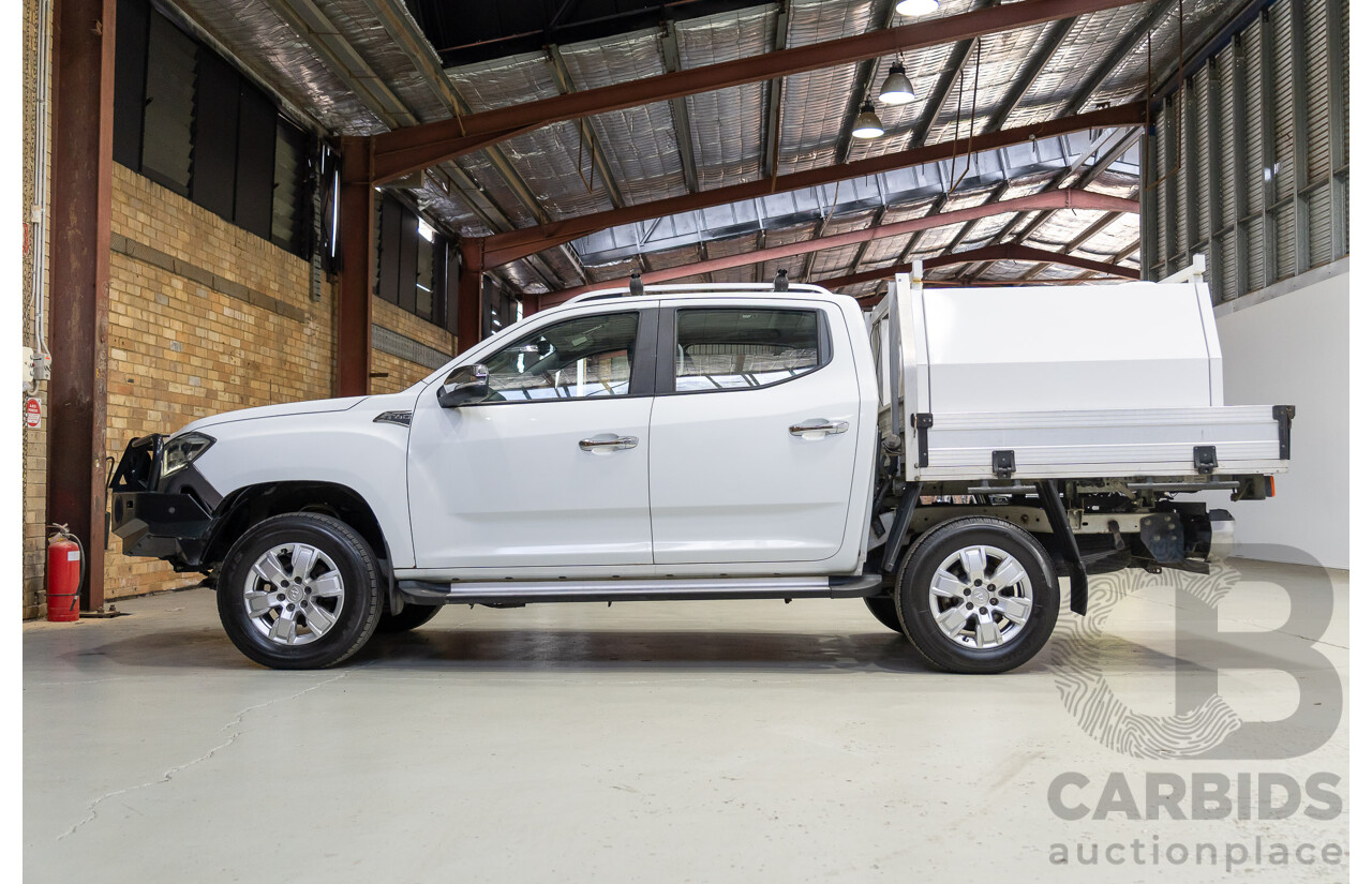 05/2018 LDV T60 Luxe (4x4) SK8C 4d Double Cab Utility Blanc White Turbo Diesel 2.8L