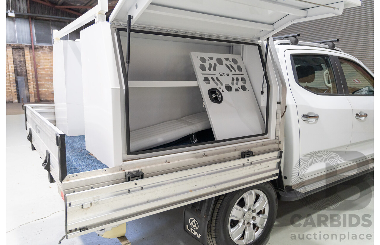 05/2018 LDV T60 Luxe (4x4) SK8C 4d Double Cab Utility Blanc White Turbo Diesel 2.8L