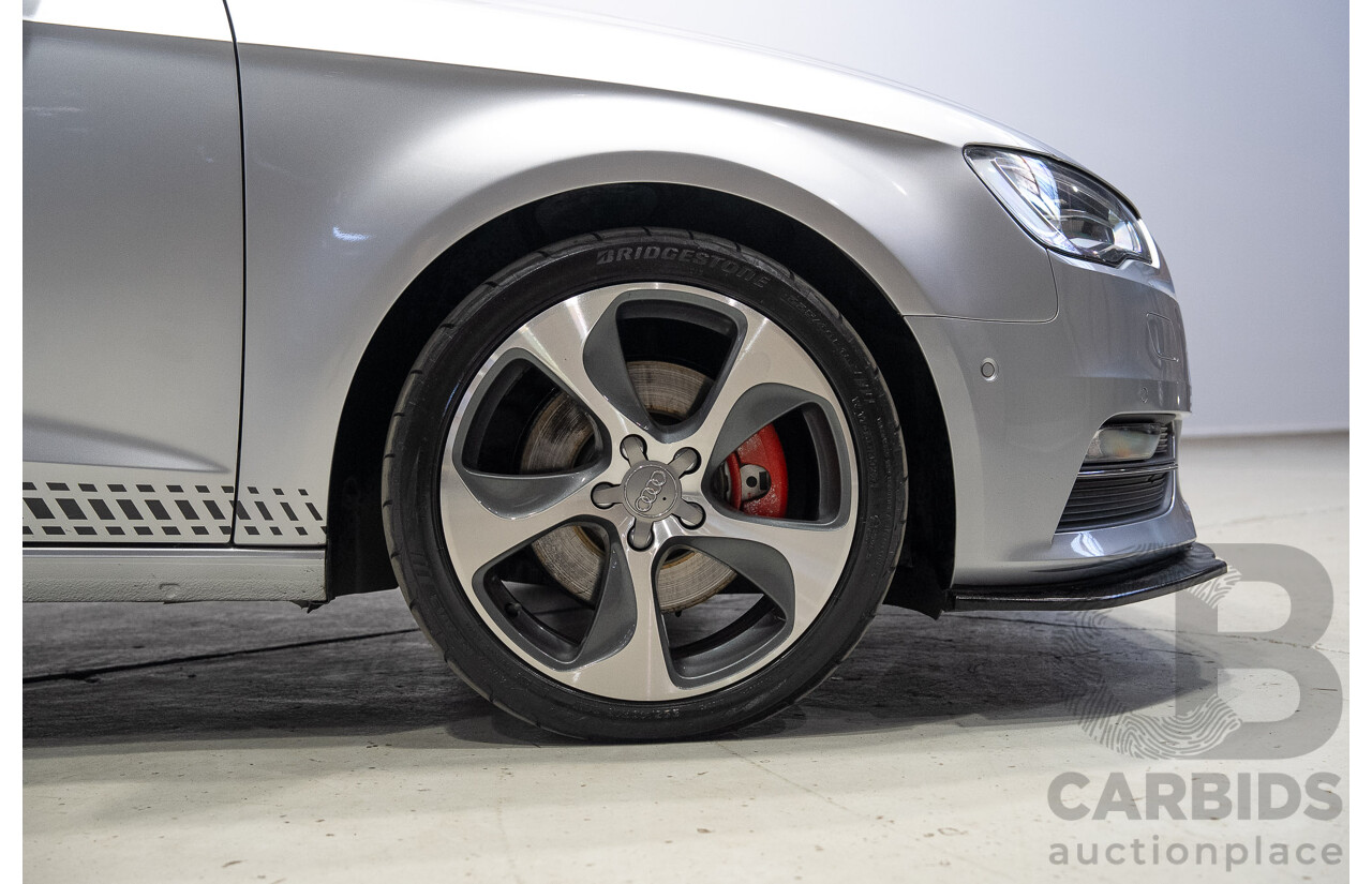 2/2015 Audi A3 Sportback TFSI Ambition 8V MY15 5d Hatchback Floret Silver Metallic Turbo 1.8L