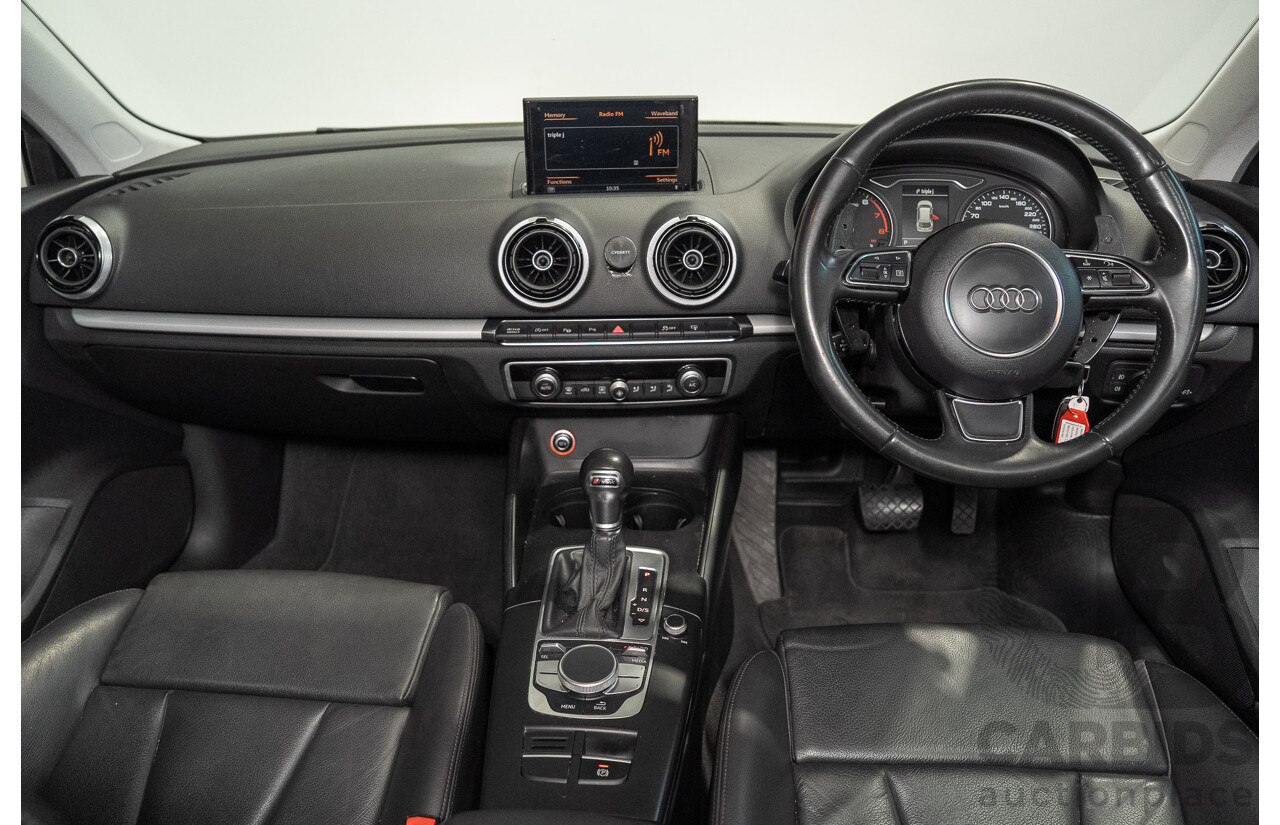 2/2015 Audi A3 Sportback TFSI Ambition 8V MY15 5d Hatchback Floret Silver Metallic Turbo 1.8L