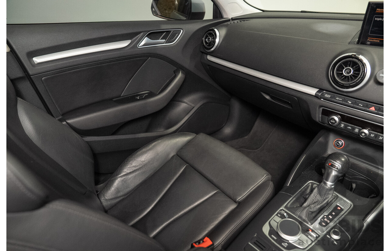 2/2015 Audi A3 Sportback TFSI Ambition 8V MY15 5d Hatchback Floret Silver Metallic Turbo 1.8L