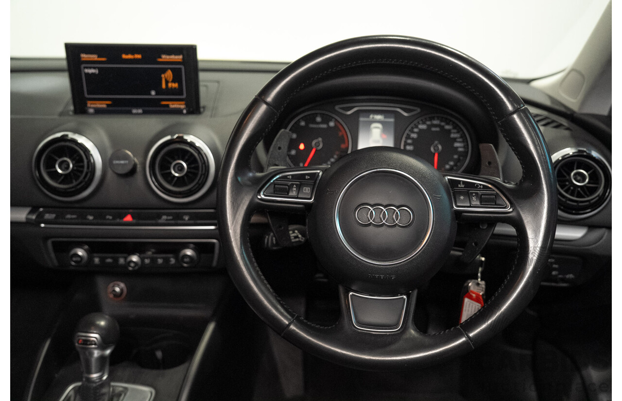 2/2015 Audi A3 Sportback TFSI Ambition 8V MY15 5d Hatchback Floret Silver Metallic Turbo 1.8L
