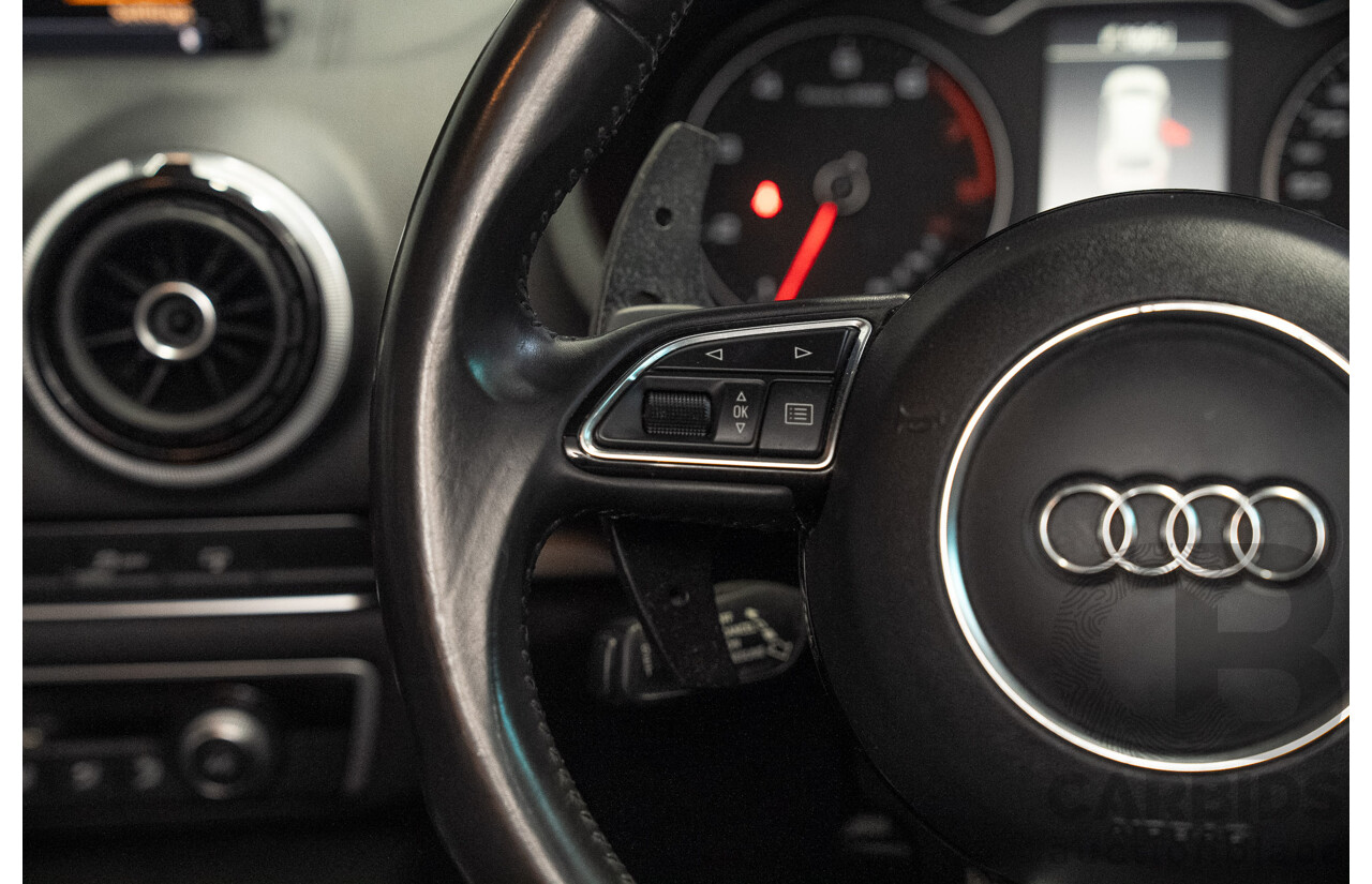 2/2015 Audi A3 Sportback TFSI Ambition 8V MY15 5d Hatchback Floret Silver Metallic Turbo 1.8L