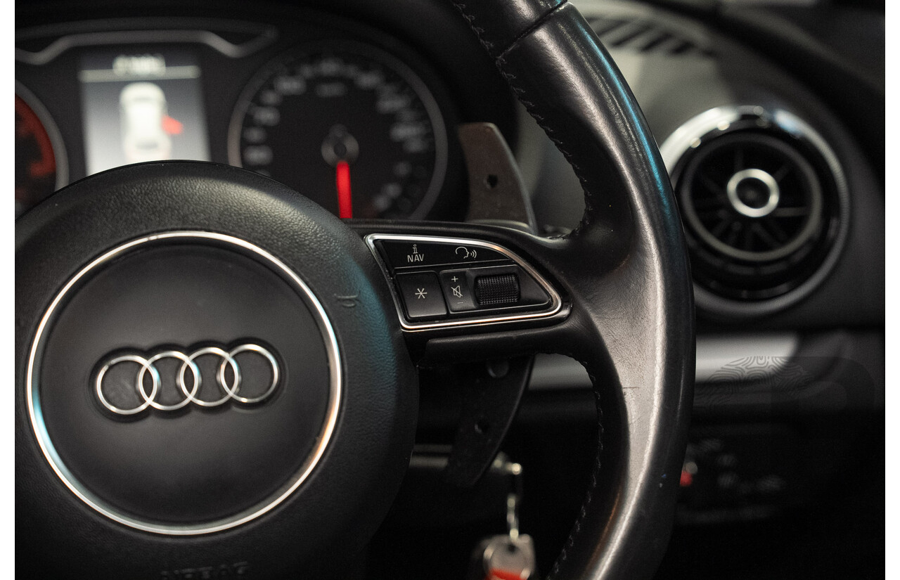 2/2015 Audi A3 Sportback TFSI Ambition 8V MY15 5d Hatchback Floret Silver Metallic Turbo 1.8L