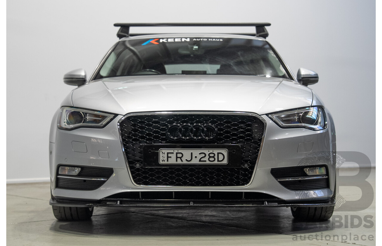 2/2015 Audi A3 Sportback TFSI Ambition 8V MY15 5d Hatchback Floret Silver Metallic Turbo 1.8L