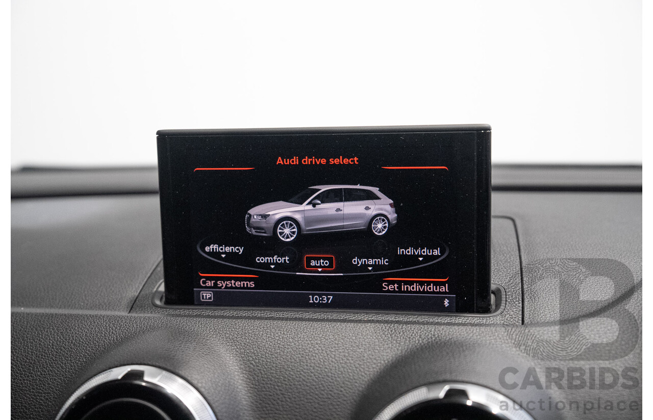 2/2015 Audi A3 Sportback TFSI Ambition 8V MY15 5d Hatchback Floret Silver Metallic Turbo 1.8L