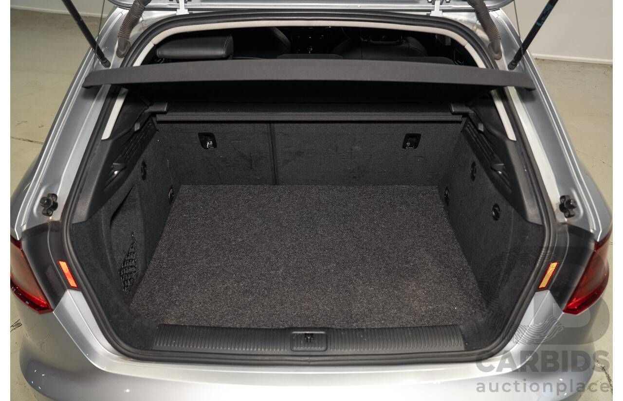 2/2015 Audi A3 Sportback TFSI Ambition 8V MY15 5d Hatchback Floret Silver Metallic Turbo 1.8L