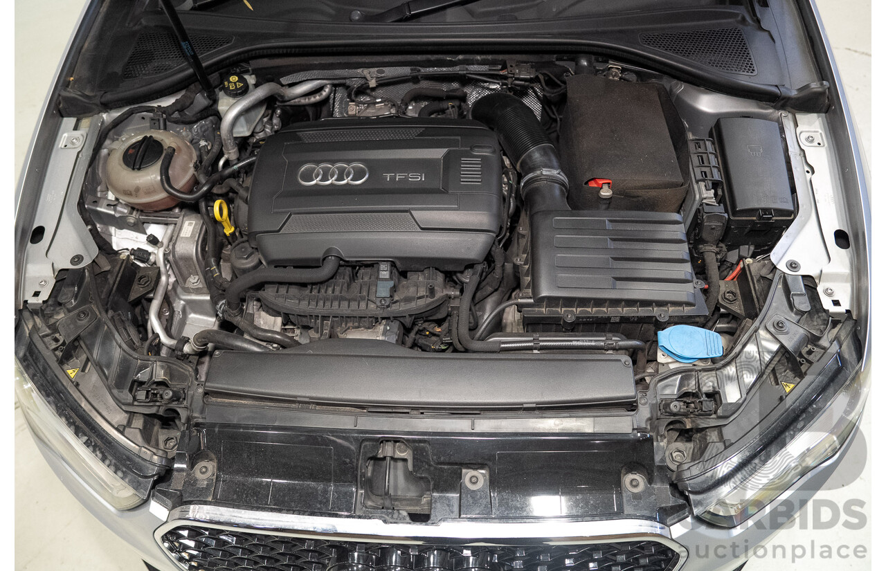 2/2015 Audi A3 Sportback TFSI Ambition 8V MY15 5d Hatchback Floret Silver Metallic Turbo 1.8L