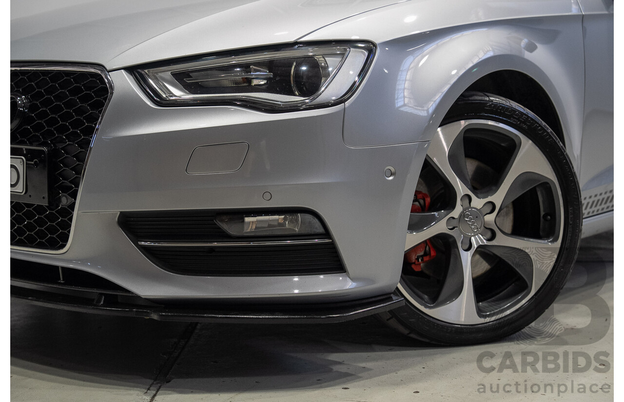 2/2015 Audi A3 Sportback TFSI Ambition 8V MY15 5d Hatchback Floret Silver Metallic Turbo 1.8L