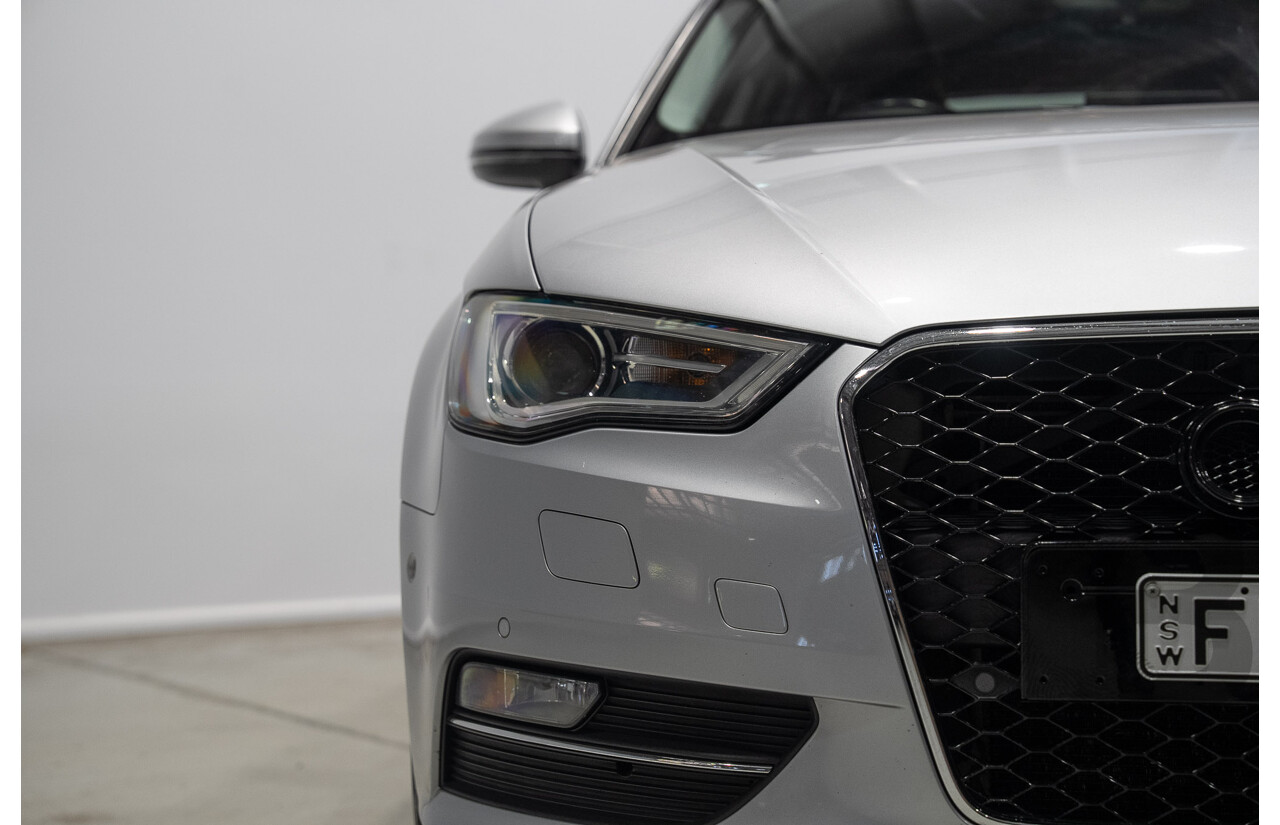 2/2015 Audi A3 Sportback TFSI Ambition 8V MY15 5d Hatchback Floret Silver Metallic Turbo 1.8L