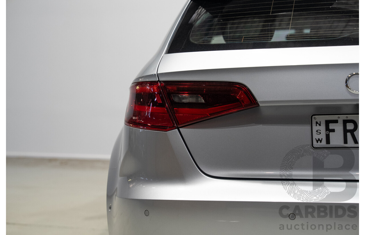 2/2015 Audi A3 Sportback TFSI Ambition 8V MY15 5d Hatchback Floret Silver Metallic Turbo 1.8L