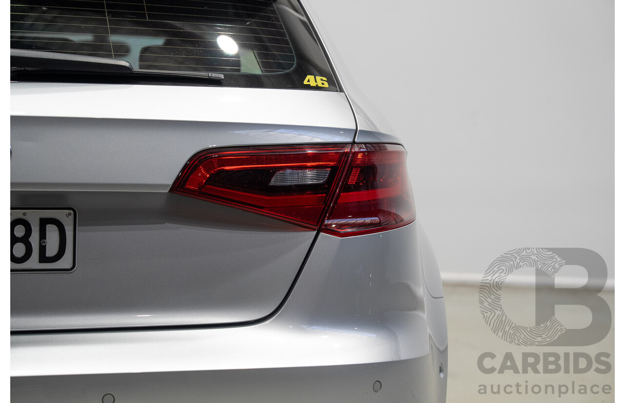2/2015 Audi A3 Sportback TFSI Ambition 8V MY15 5d Hatchback Floret Silver Metallic Turbo 1.8L