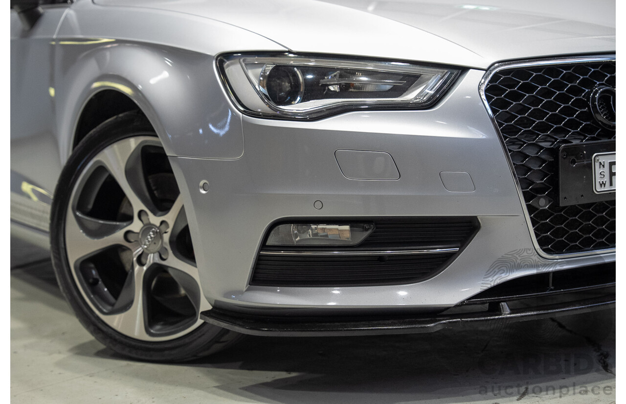 2/2015 Audi A3 Sportback TFSI Ambition 8V MY15 5d Hatchback Floret Silver Metallic Turbo 1.8L