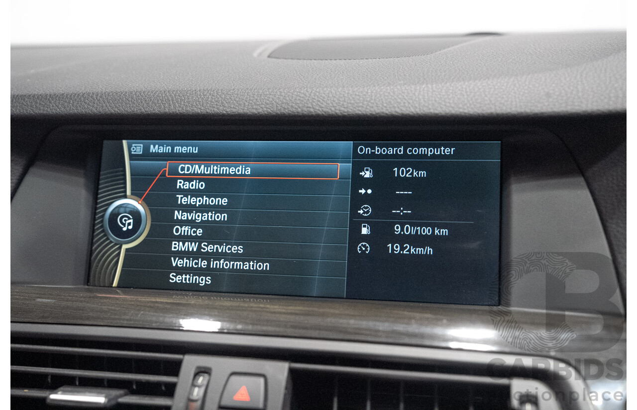 3/2012 BMW 520d M Sport F10 MY12 4d Sedan Carbon Black Metallic Turbo 2.0L