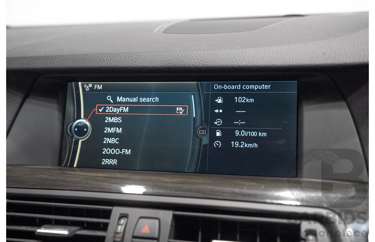 3/2012 BMW 520d M Sport F10 MY12 4d Sedan Carbon Black Metallic Turbo 2.0L