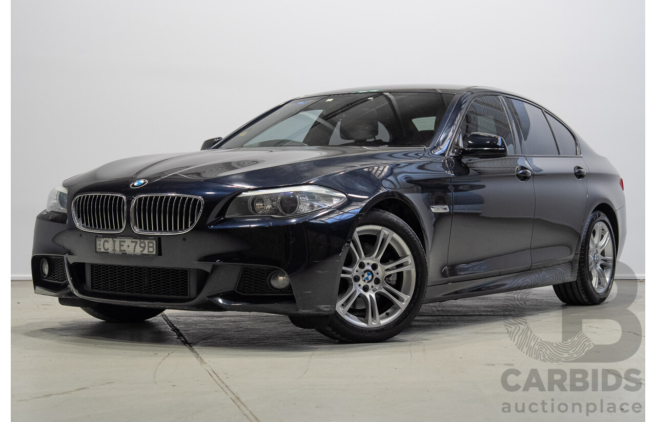 3/2012 BMW 520d M Sport F10 MY12 4d Sedan Carbon Black Metallic Turbo 2.0L