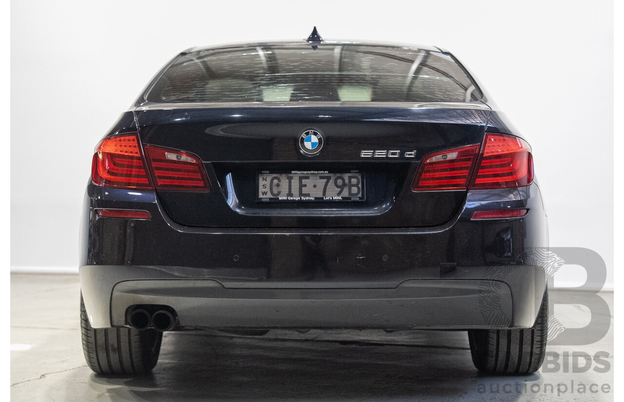 3/2012 BMW 520d M Sport F10 MY12 4d Sedan Carbon Black Metallic Turbo 2.0L