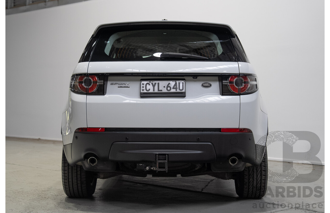 06/2015 Land Rover Discovery Sport SD4 SE (AWD) LC 4d Wagon Fuji White Turbo Diesel 2.2L - 7 Seater