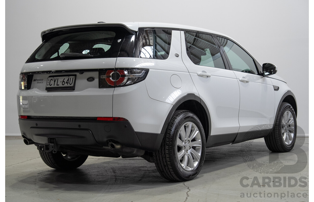 06/2015 Land Rover Discovery Sport SD4 SE (AWD) LC 4d Wagon Fuji White Turbo Diesel 2.2L - 7 Seater