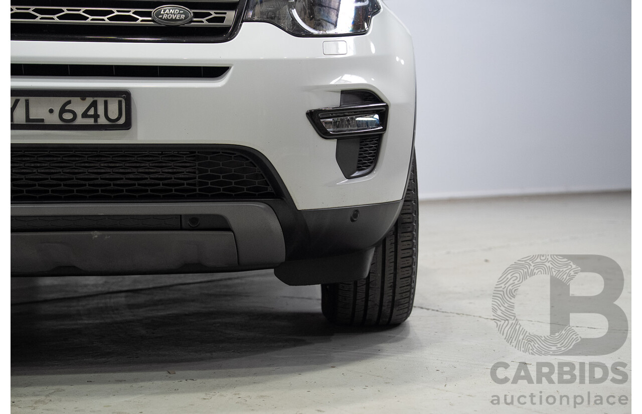 06/2015 Land Rover Discovery Sport SD4 SE (AWD) LC 4d Wagon Fuji White Turbo Diesel 2.2L - 7 Seater