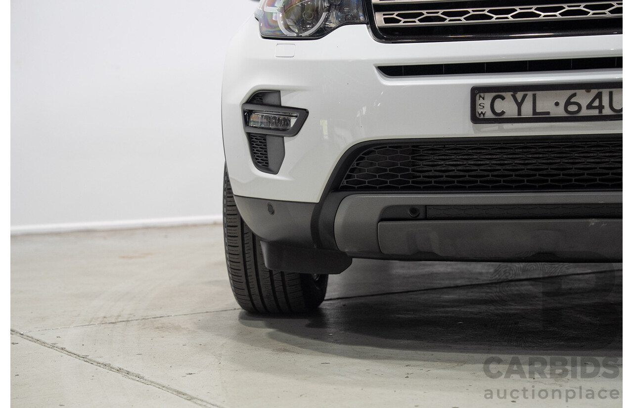 06/2015 Land Rover Discovery Sport SD4 SE (AWD) LC 4d Wagon Fuji White Turbo Diesel 2.2L - 7 Seater