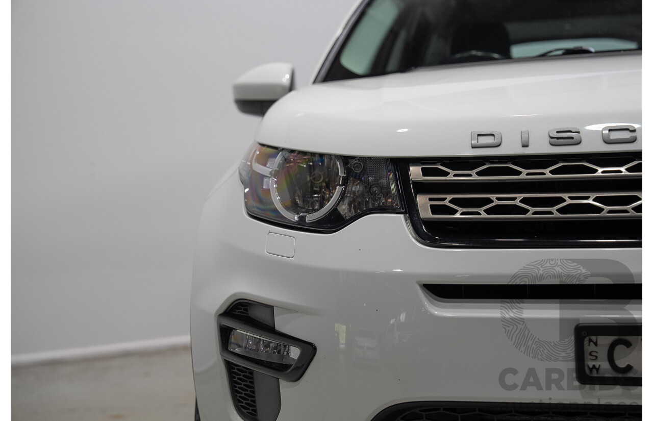 06/2015 Land Rover Discovery Sport SD4 SE (AWD) LC 4d Wagon Fuji White Turbo Diesel 2.2L - 7 Seater