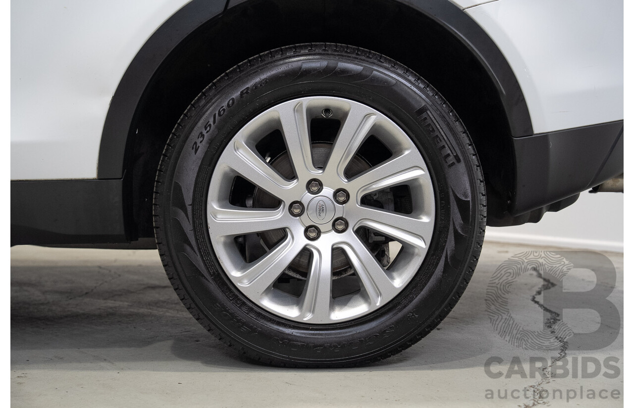 06/2015 Land Rover Discovery Sport SD4 SE (AWD) LC 4d Wagon Fuji White Turbo Diesel 2.2L - 7 Seater