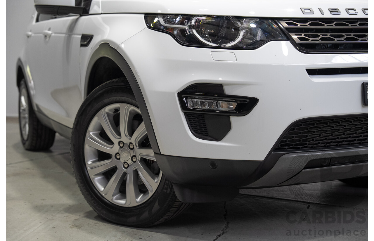 06/2015 Land Rover Discovery Sport SD4 SE (AWD) LC 4d Wagon Fuji White Turbo Diesel 2.2L - 7 Seater