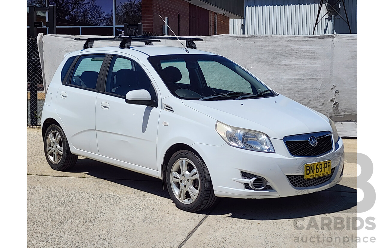 10/2011 Holden Barina TK MY11 5d Hatchback White 1.6L