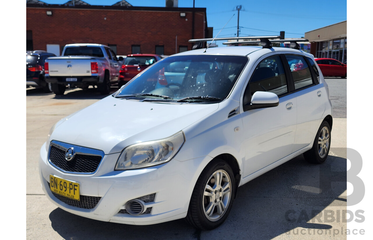 10/2011 Holden Barina TK MY11 5d Hatchback White 1.6L