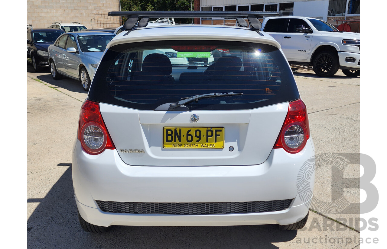 10/2011 Holden Barina TK MY11 5d Hatchback White 1.6L