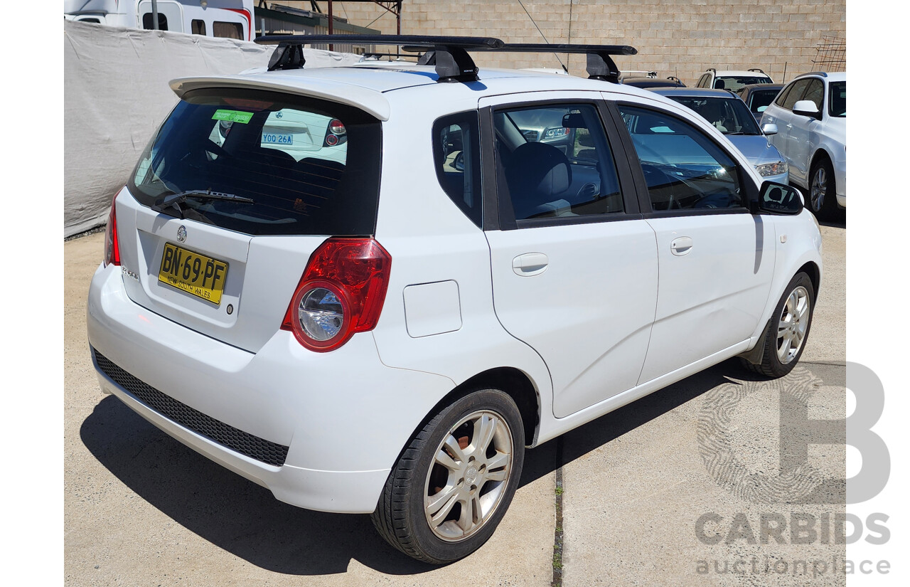10/2011 Holden Barina TK MY11 5d Hatchback White 1.6L