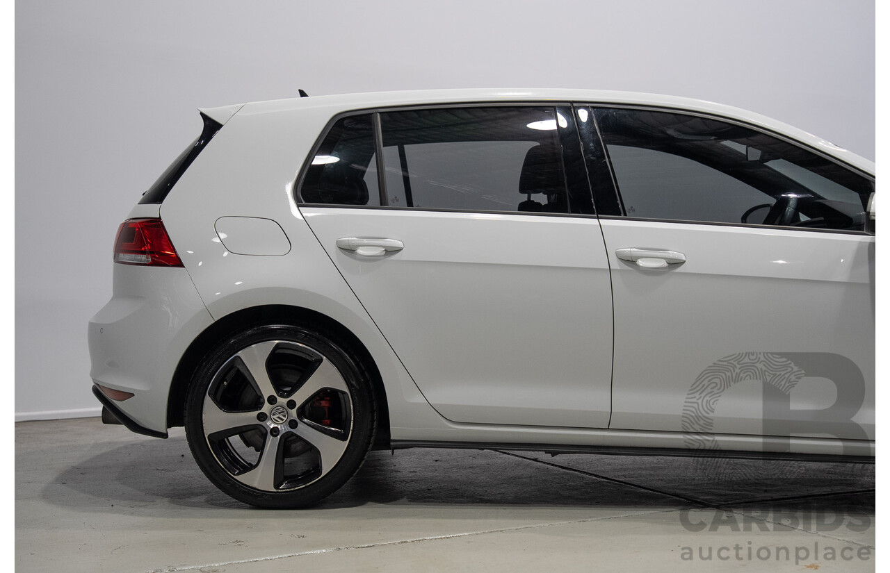 6/2015 Volkswagen Golf GTi AU MY15 5d Hatchback Pure White Turbo 2.0L