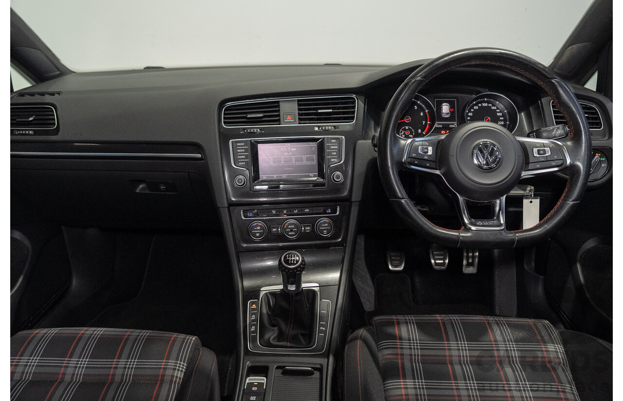 6/2015 Volkswagen Golf GTi AU MY15 5d Hatchback Pure White Turbo 2.0L