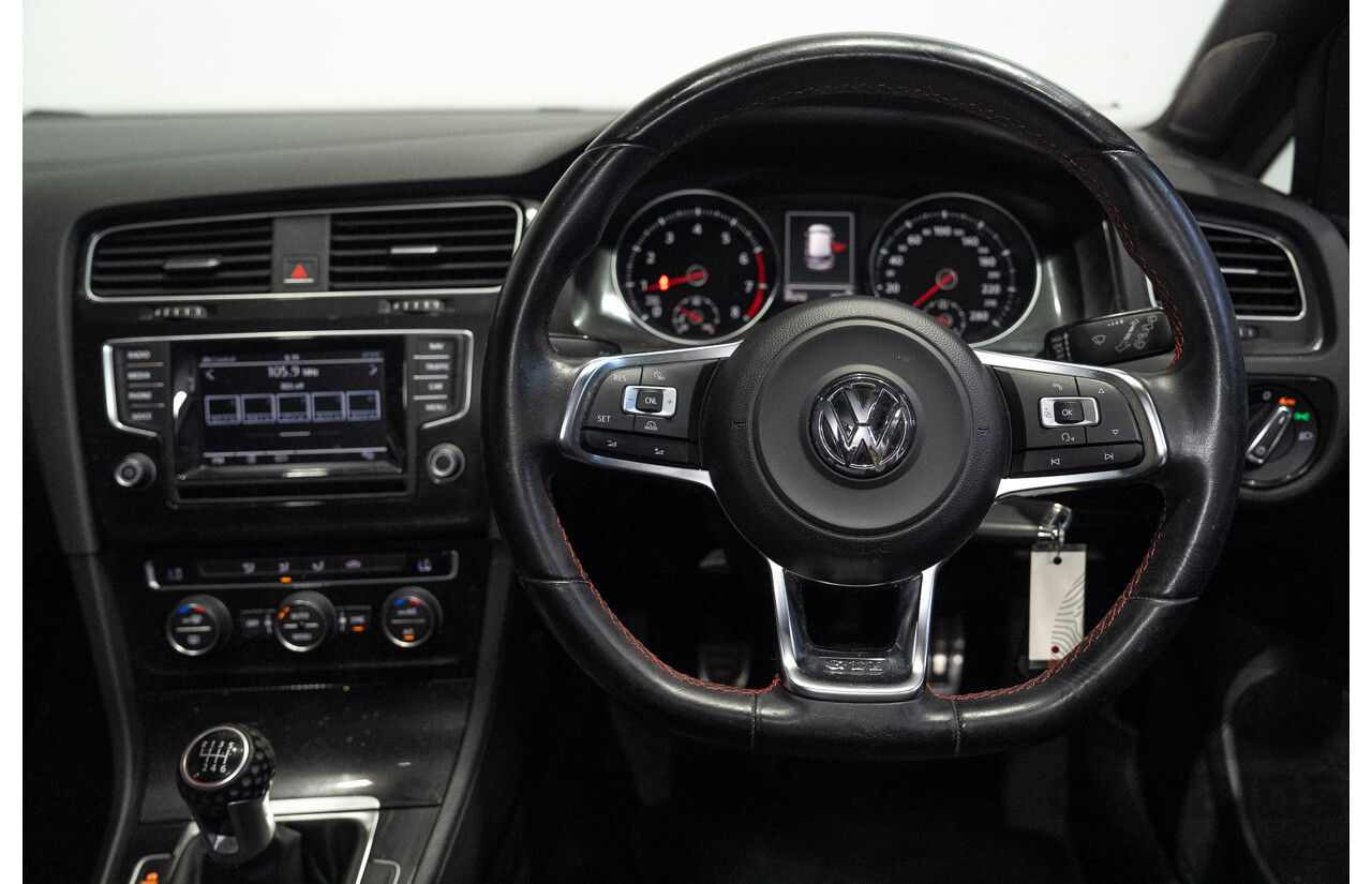 6/2015 Volkswagen Golf GTi AU MY15 5d Hatchback Pure White Turbo 2.0L