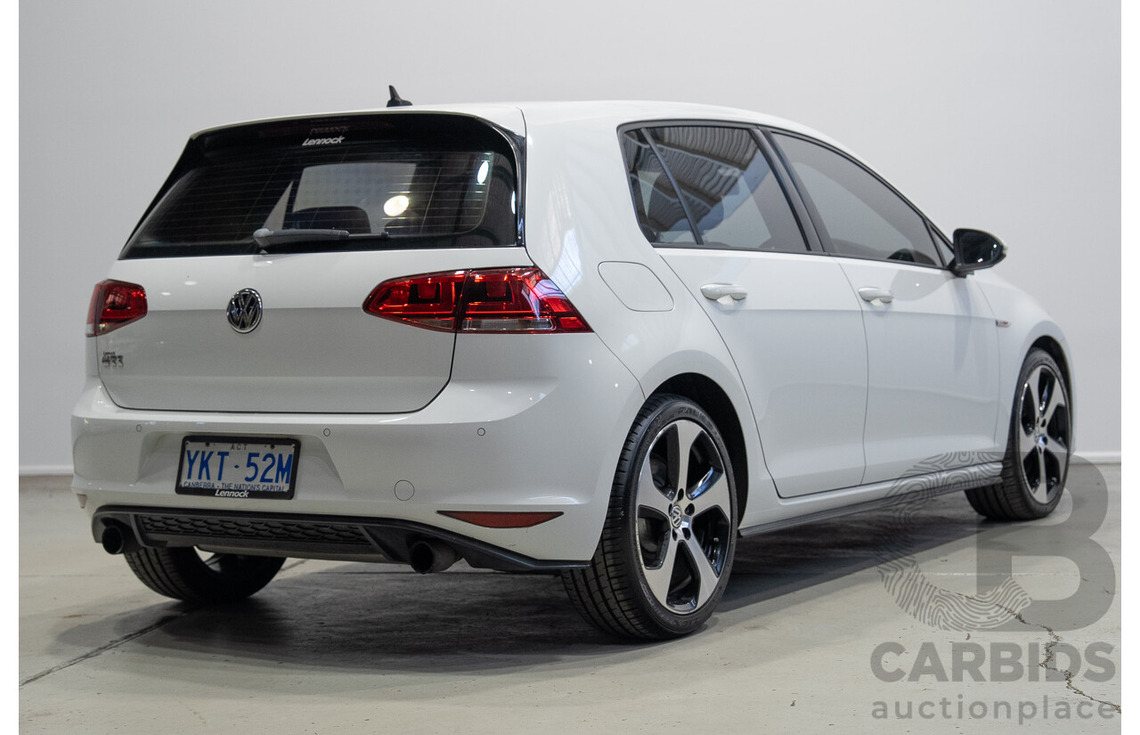 6/2015 Volkswagen Golf GTi AU MY15 5d Hatchback Pure White Turbo 2.0L